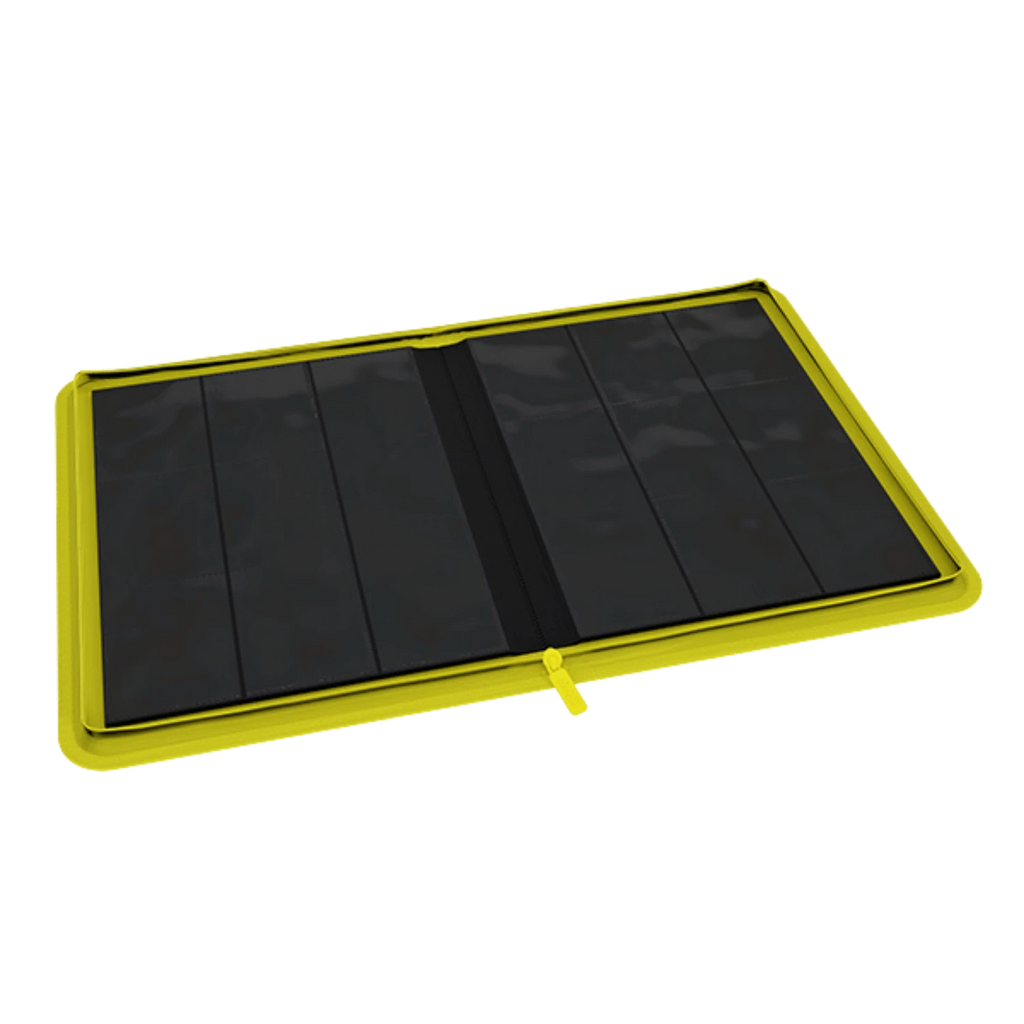 Arcane Fortress 9-Pocket Zippered Binder: Solid Color - Neon Yellow