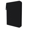 Arcane Fortress 9-Pocket Zippered Binder: Solid Color - Black