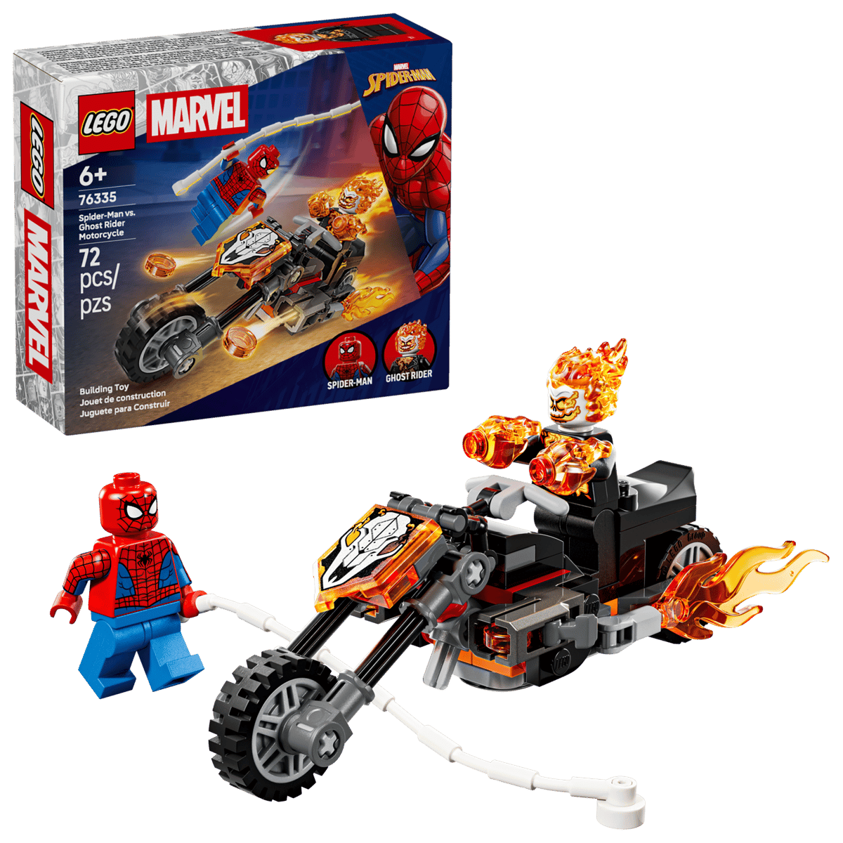 Marvel Spider-Man vs. Ghost Rider Motorcycle LEGO