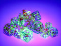 Nebula Primary/blue 16mm d6 Dice Block (12 dice)