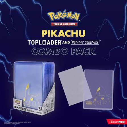 Pikachu TOPLOADER® and PENNY SLEEVES® Combo Pack for the Pokémon Trading Card Game (25 PACK)