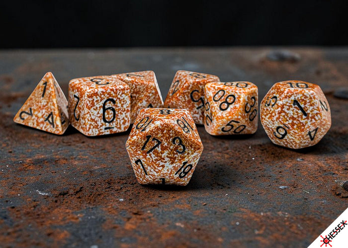 Speckled Rust Polyhedral (7-Dice Set)
