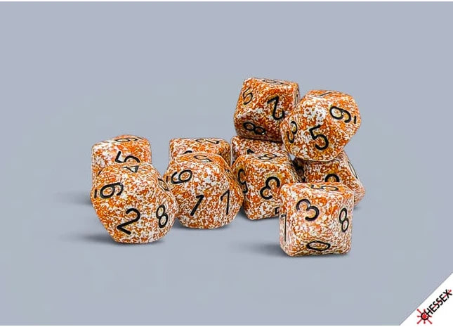 Speckled Rust Set of Ten d10 Dice