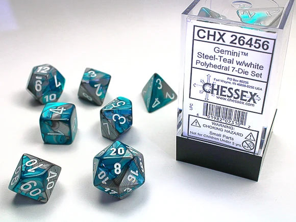 Gemini Mini 7 Die Set Steel-Teal/White
