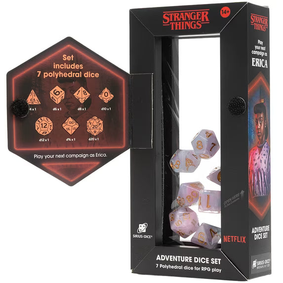 Stranger Things Adventure Dice set Erica
