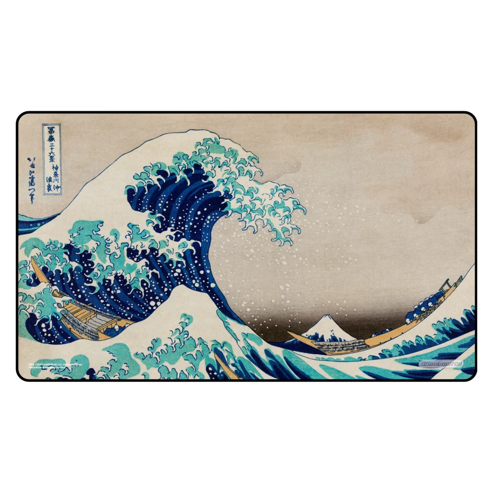 Great Wave off Kanagawa Stitched Playmat