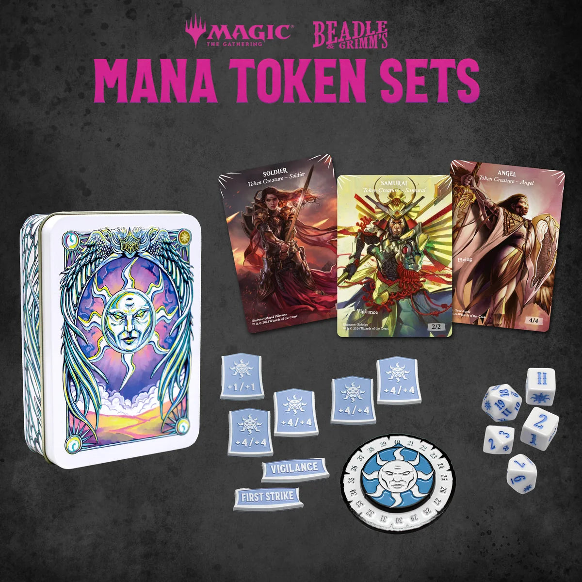 Token Set: Magic The Gathering White Mana Token Set