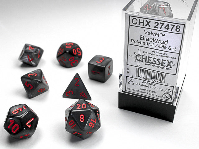 Velvet Mini 7 Die Set Black/Red