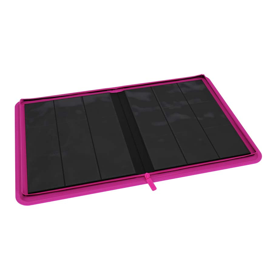 Arcane Fortress 9-Pocket Zippered Binder: Solid Color - Pink