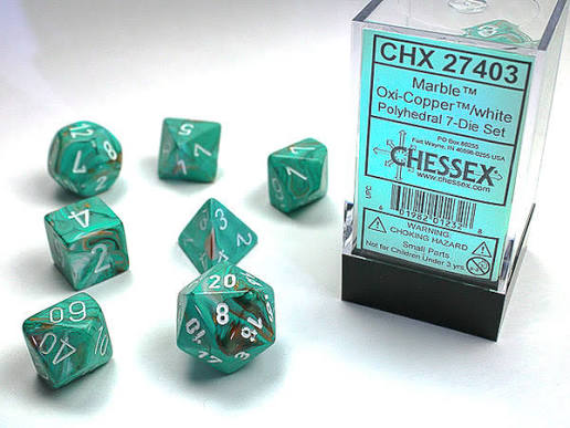Marble Mini 7 Die Set Oxi-Copper/White