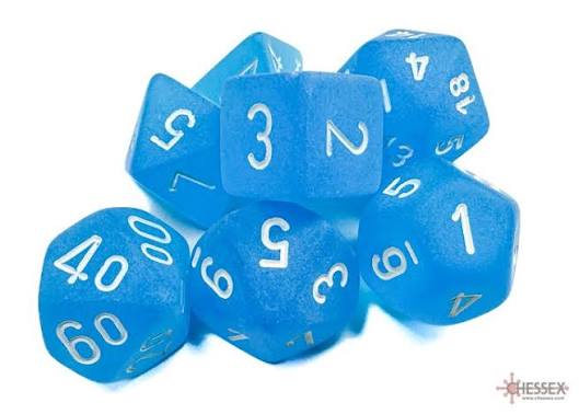 Frosted Mini 7 Die Set Caribbean