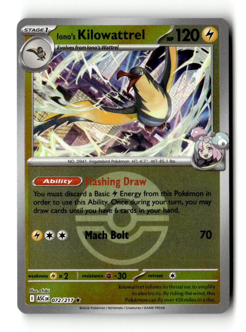 Iono's Kilowattrel (Poke Ball)