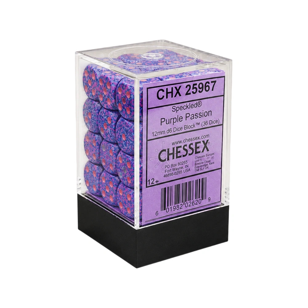 Speckled Purple Passion 12mm d6 Dice Block (36 dice) (Copy)
