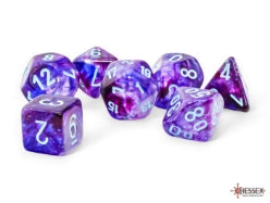 Chessex Nebula® Mega-hedral™ Nocturnal™/turquoise Luminary™ 7-Die Set